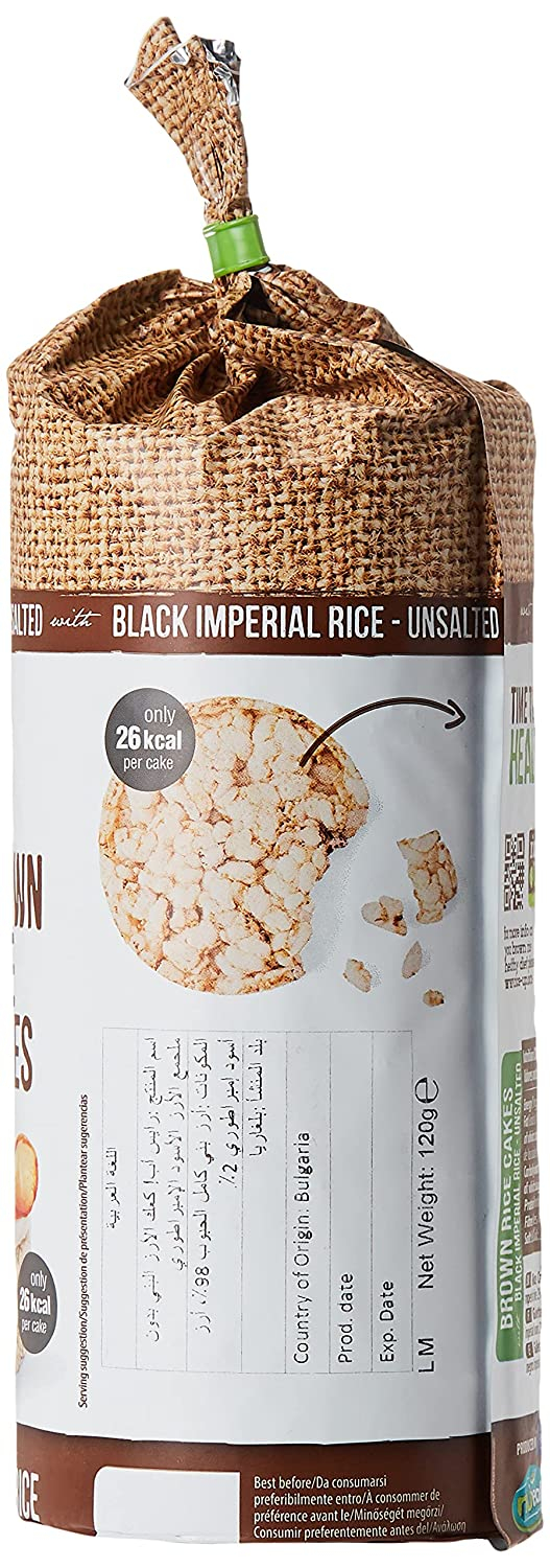 Amazon.com: Lundberg Gluten-Free Brown Rice Organic Rice Cakes - 8.5 oz :  Grocery & Gourmet Food