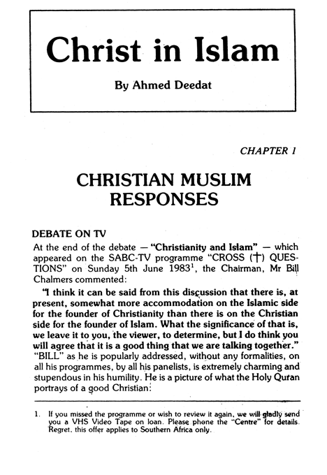 Christ in Islam – (English/Arabic) – (PB)