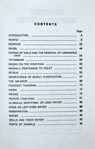 Kitab-ut-Tahaarah  – (English) – (PB)