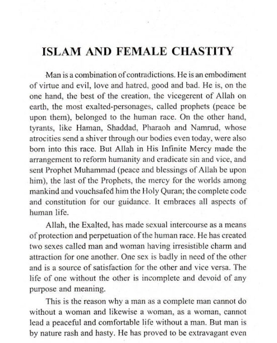 Modest Status of Women in Islam