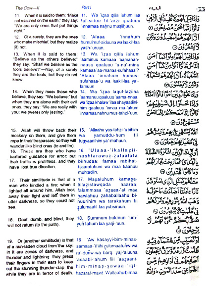 The Holy Quran Translation & Transliteration with Arabic Text(2 Color) (Size: 12 x 17.5)